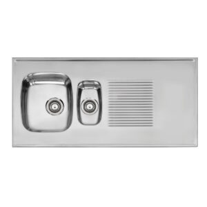 KALUSTEWEB RST-Taso 1220x600 1,5 Altainen Ruostumaton teräsallas ja tason reuna, moderni keittiöallas.