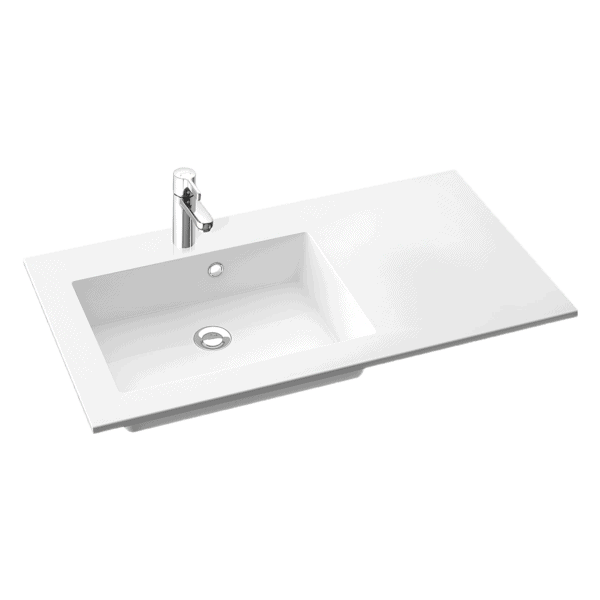 Vasen Tristan 900 valumarmoriallas, modern ja tyylikäs kylpyhuoneen pesuallas.