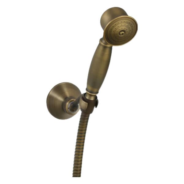 Harma Classic 7886B Käsisuihku pronssi Harma Classic 7886B käsisuihku pronssinvärisenä, suihkuletku ja seinäkiinnike.