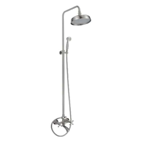 Harma Classic 7885N Sadesuihku-setti Sadesuihku-setti harjatusta nikkelistä, moderni ja kestävä kylpyhuoneen varuste.