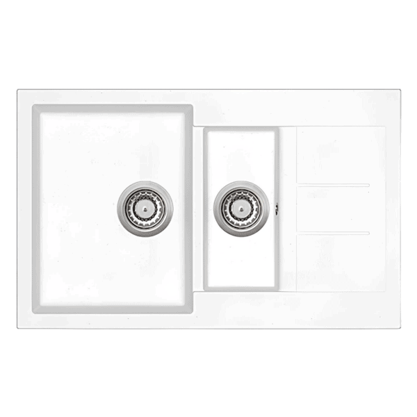 Teno 800x500 valkoinen komposiittiallas