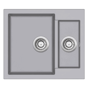 Harmaa Teno 580x500 komposiittiallas keittiöön.