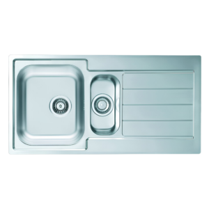 Keittiöallas, Line 10+ 1,5- alainen, ruostumaton teräs, moderni design.