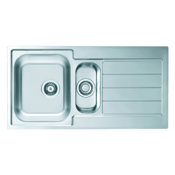 Keittiöallas, Line 10+ 1,5- alainen, ruostumaton teräs, moderni design.
