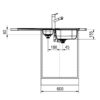 Franke EUROFORM EFX 651 allas Euroform EFX 651 allas keittiöön, ruostumattomasta teräksestä.