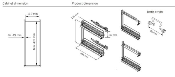 images M150 Sub Slim Mekanismi 2 Hyllyllä