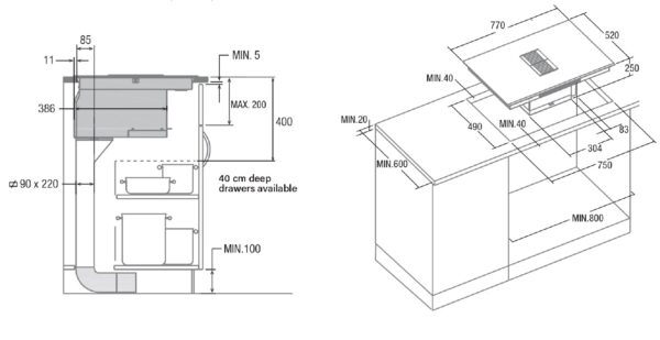 Cata Liesituuletin/Iduktiotaso AS750 Flex2