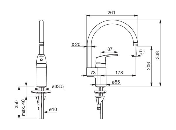 Oras Safira 1038F keittiöhana