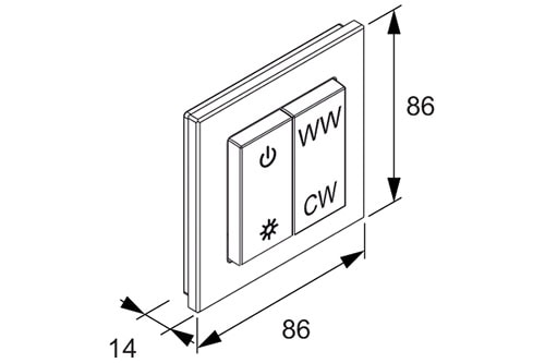 STU Katkaisin Emotion pinta-asennus