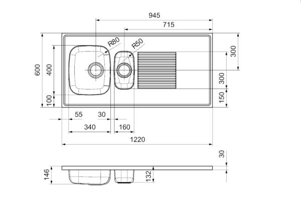 RST-Taso 1220*600 1,5 Altainen