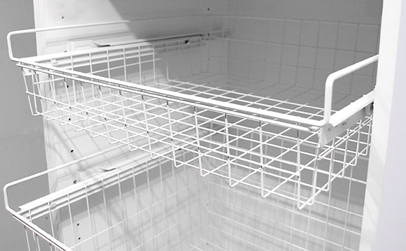 Rullakiskokori, valkoinen matala