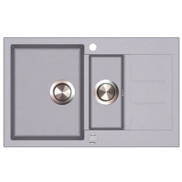 Kiwi 1,5-altainen komposiittiallas harmaa