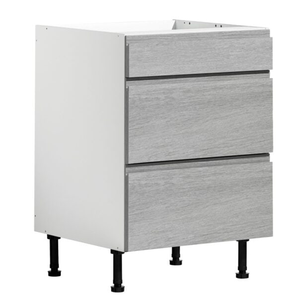 Laatikosto, 2 korkeaa + 1matala metallilaatikkoa