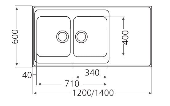 Stala Seitsikko A1400 pesupöytä