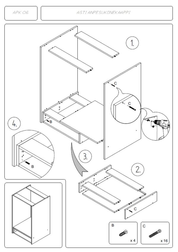 Astianpesukonekaappi