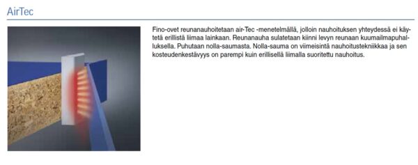 Fino Vaalea tammi kalusteovi