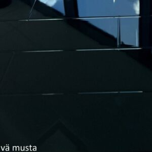 Tiili kiiltävä musta välitilalevy