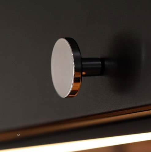 Caro nuppi 38mm kromattu