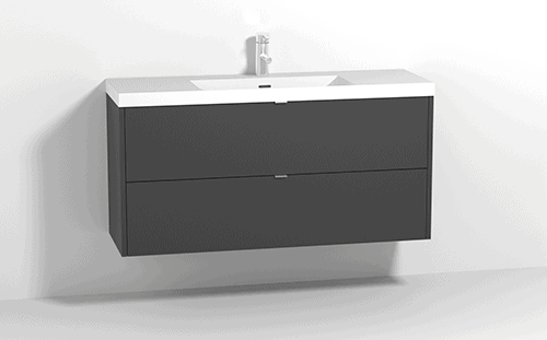 Aalto Plus color musta 1200 kylpyhuoneryhmä