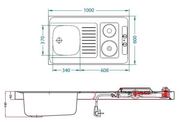 Combi Electra 100 allastaso liedellä