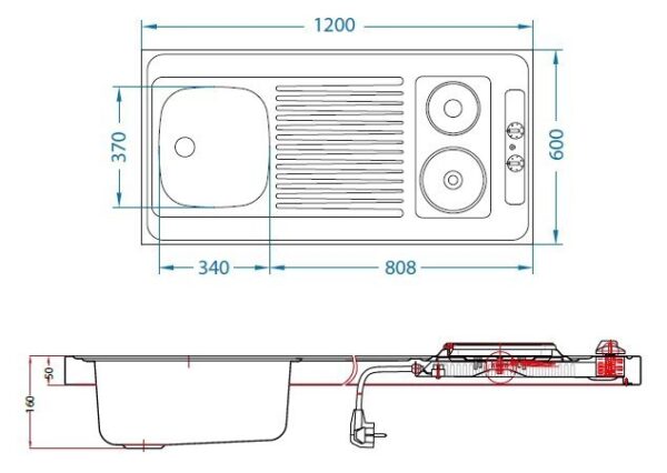 Combi Electra 120 allastaso liedellä