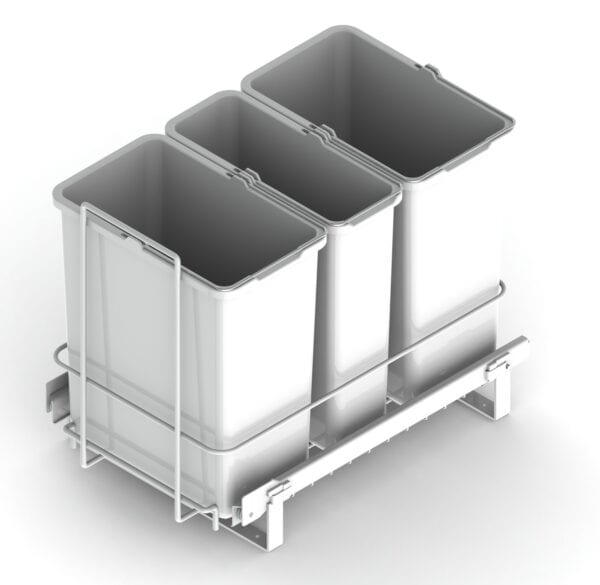 Jätevaunu valkoinen + 3 sankoa LM 65/3