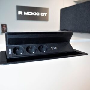 Pistorasia Flip Up 3xSchuko + 2xUSB