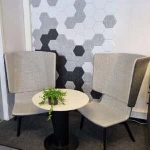 Hexagon akustiikkalevyt, valkoinen