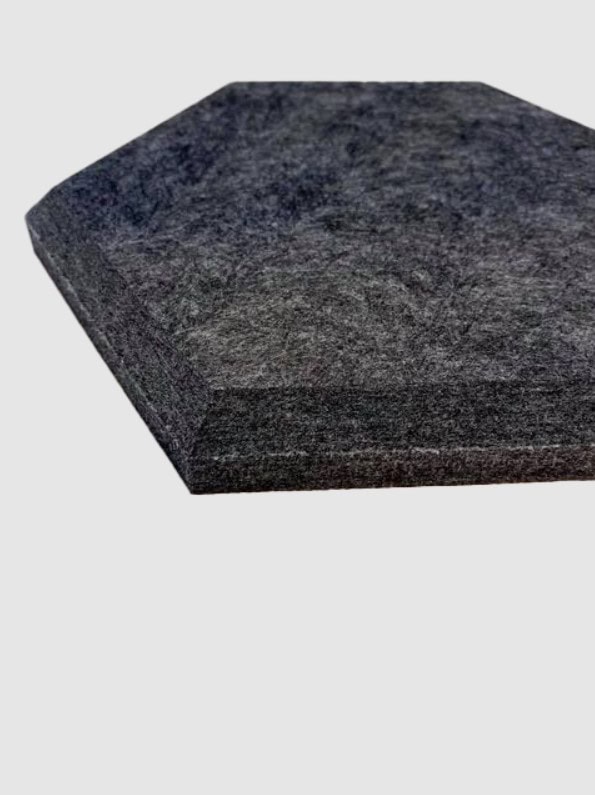 Hexagon akustiikkalevyt, tumma harmaa