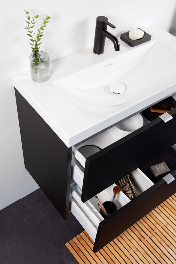 Aalto Plus color musta 1200 kylpyhuoneryhmä