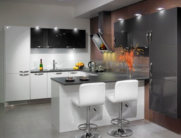 Iiris R3 Kiiltävä Valkoinen kalusteovi