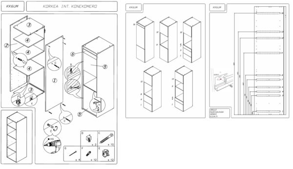 Korkea kodinkonekaappi 1922