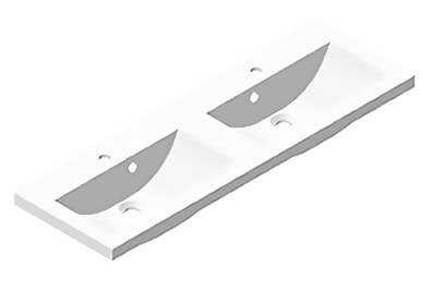 Lomia 1200 2-altainen valumarmoriallas