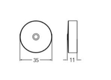 Loop malja-allas, musta