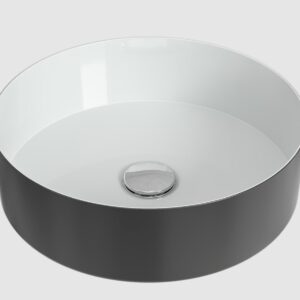 Loop malja-allas, mattamusta/valkoinen