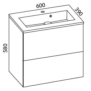 images Luja 600 kompakti kylpyhuonekaluste minimeri lankavedin