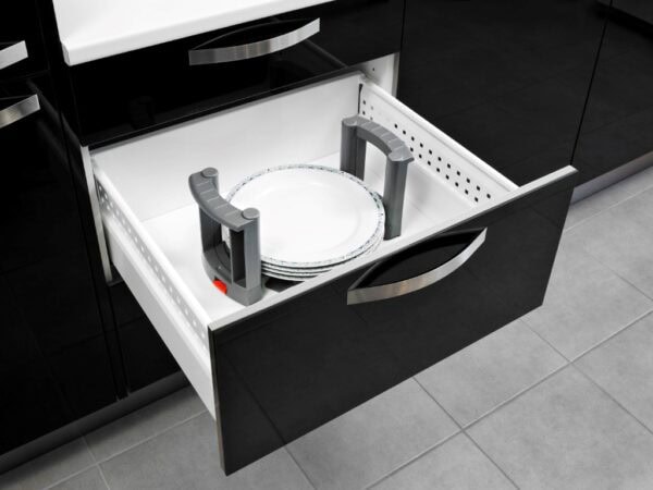 Luxe Musta korkeakiiltoinen kalusteovi