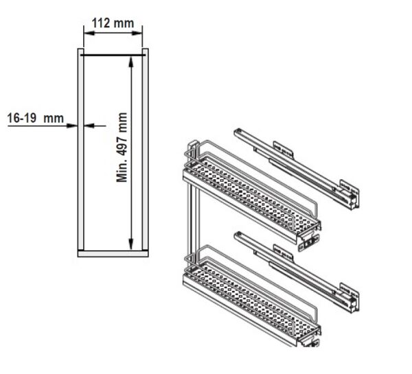 M150 2-hyllyllä mekanismi, Grafiitti