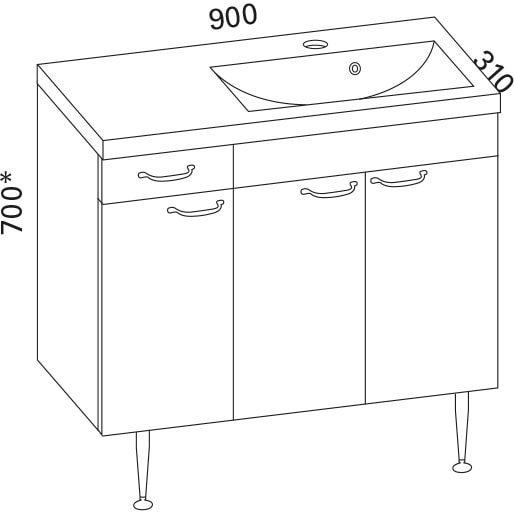 images Miniclever 900 oikea kylpyhuoneryhmä valkoinen kehysovi