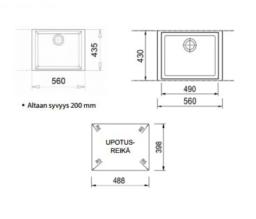 ONE 5610 ALTAKIINNITETTÄVÄ, valkoinen