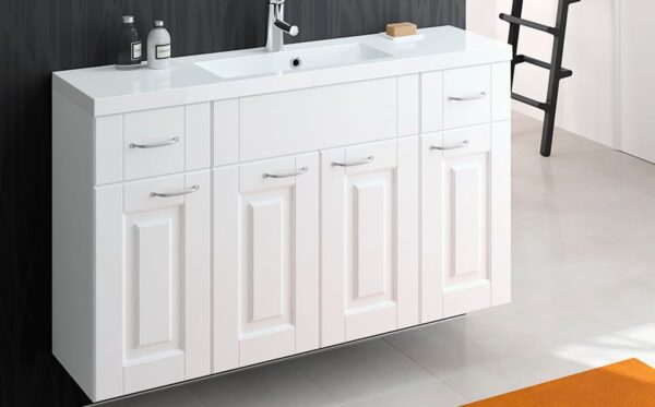 Miniclever 1200 kylpyhuoneryhmä valkoinen kehysovi