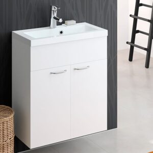 Miniclever 600 kylpyhuoneryhmä valkoinen sileä