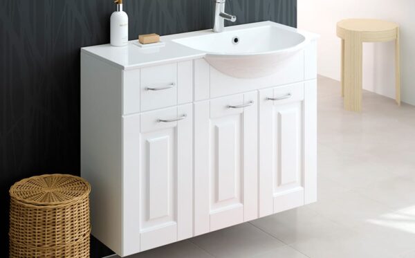 images Susa 900 oikea kylpyhuoneryhmä valkoinen kehysovi