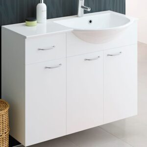 Susa 900 oikea kylpyhuoneryhmä valkoinen sileä