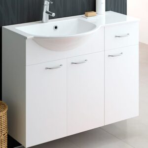 Susa 900 vasen kylpyhuoneryhmä valkoinen sileä