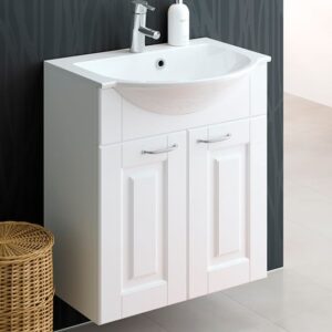 Susa 600 kylpyhuoneryhmä valkoinen kehysovi