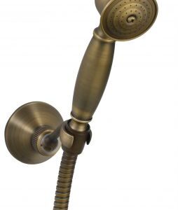 Harma Classic 7886B Käsisuihku, suihkuletku ja seinäkiinnike, pronssi