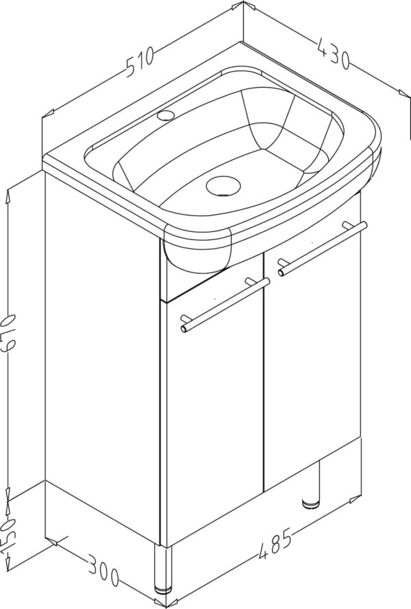 images Harma 500 allaskaappi + allas
