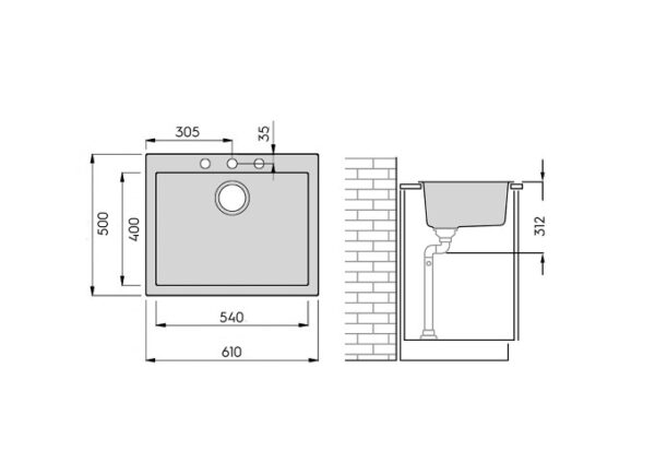 Saimaa 60+ komposiittiallas, musta