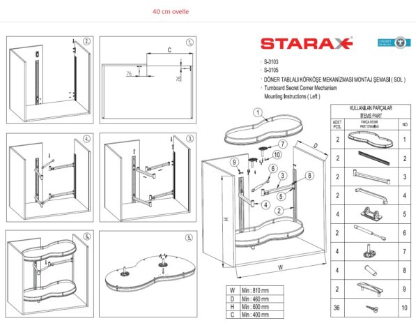 Smooth kulmakaapin mekanismi
